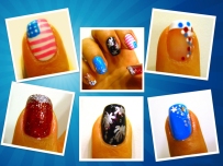 4th of July Nail Collage copy