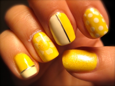 Striping Tape on Yellow and White